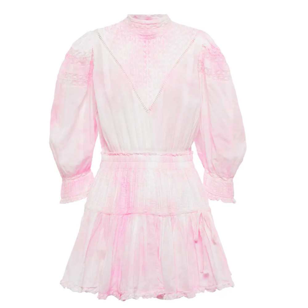 NWT  $345 Love Shack Fancy Pink Viola Dress-medium